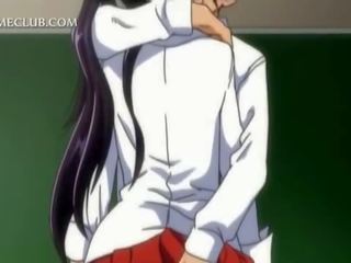 Hentaï école nana minou taquiné avec une lèche sous la jupe